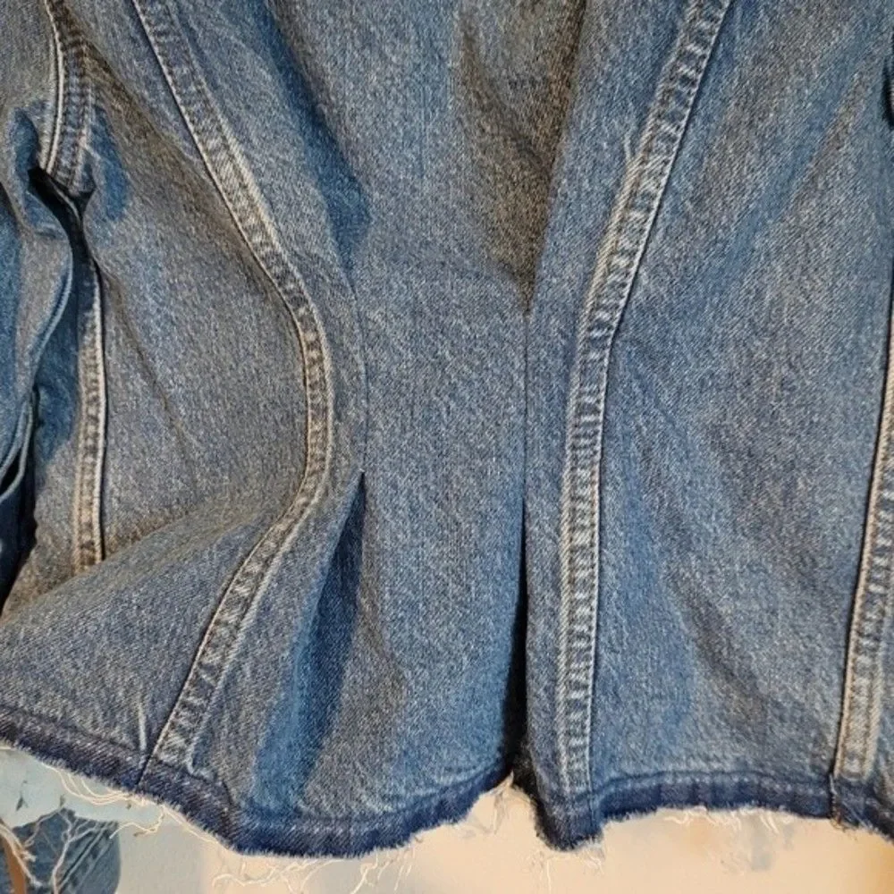 Reformation 80's Structured Denim Jacket - Picture 3 of 7